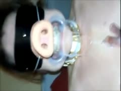 Nasty bitch shitting while doing BDSM video